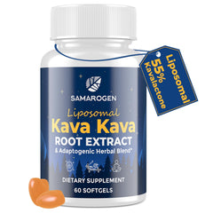 Samarogen Kava Kava Capsules bottle for a calm evening routine.