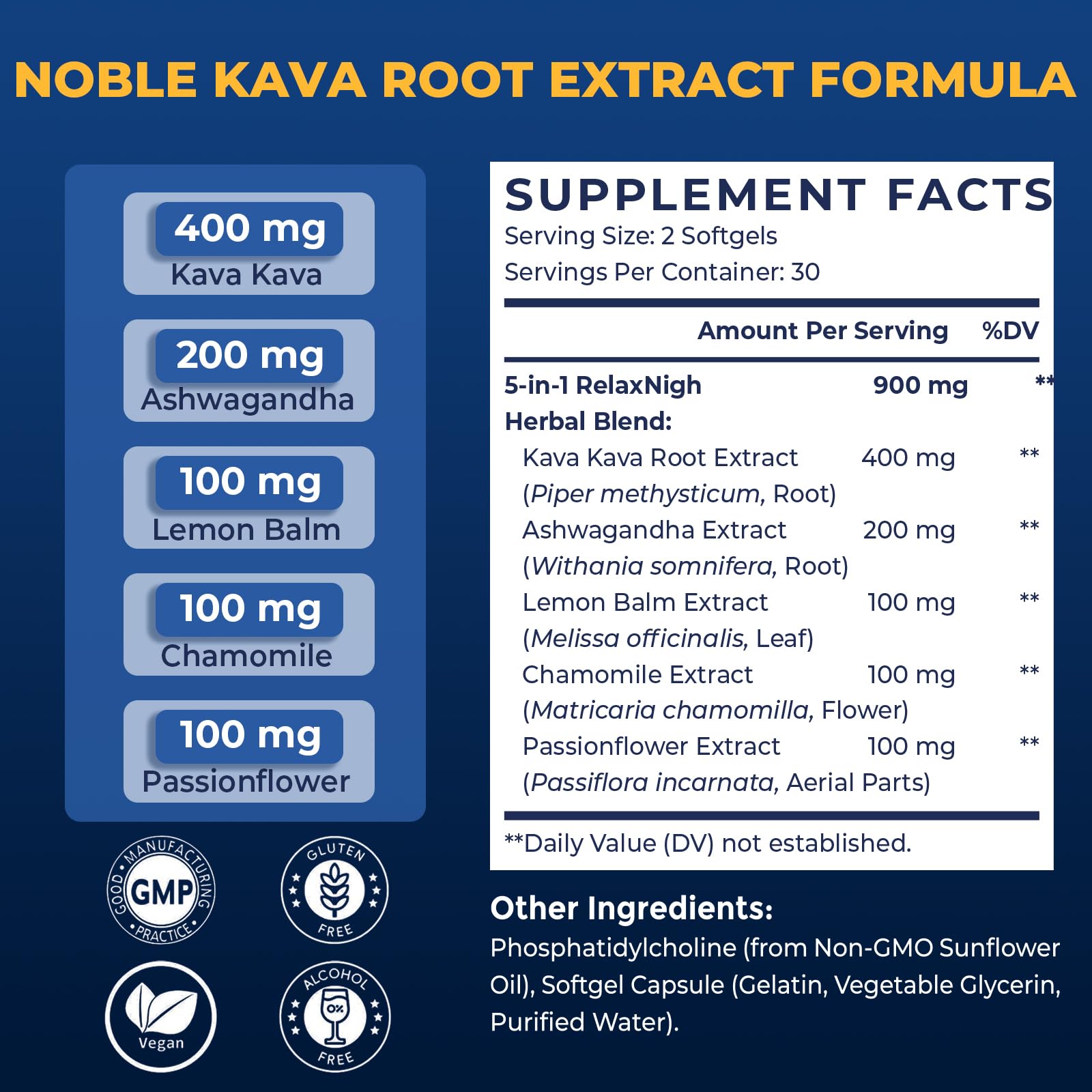 Samarogen purity graphic reinforces solvent-free kava production.