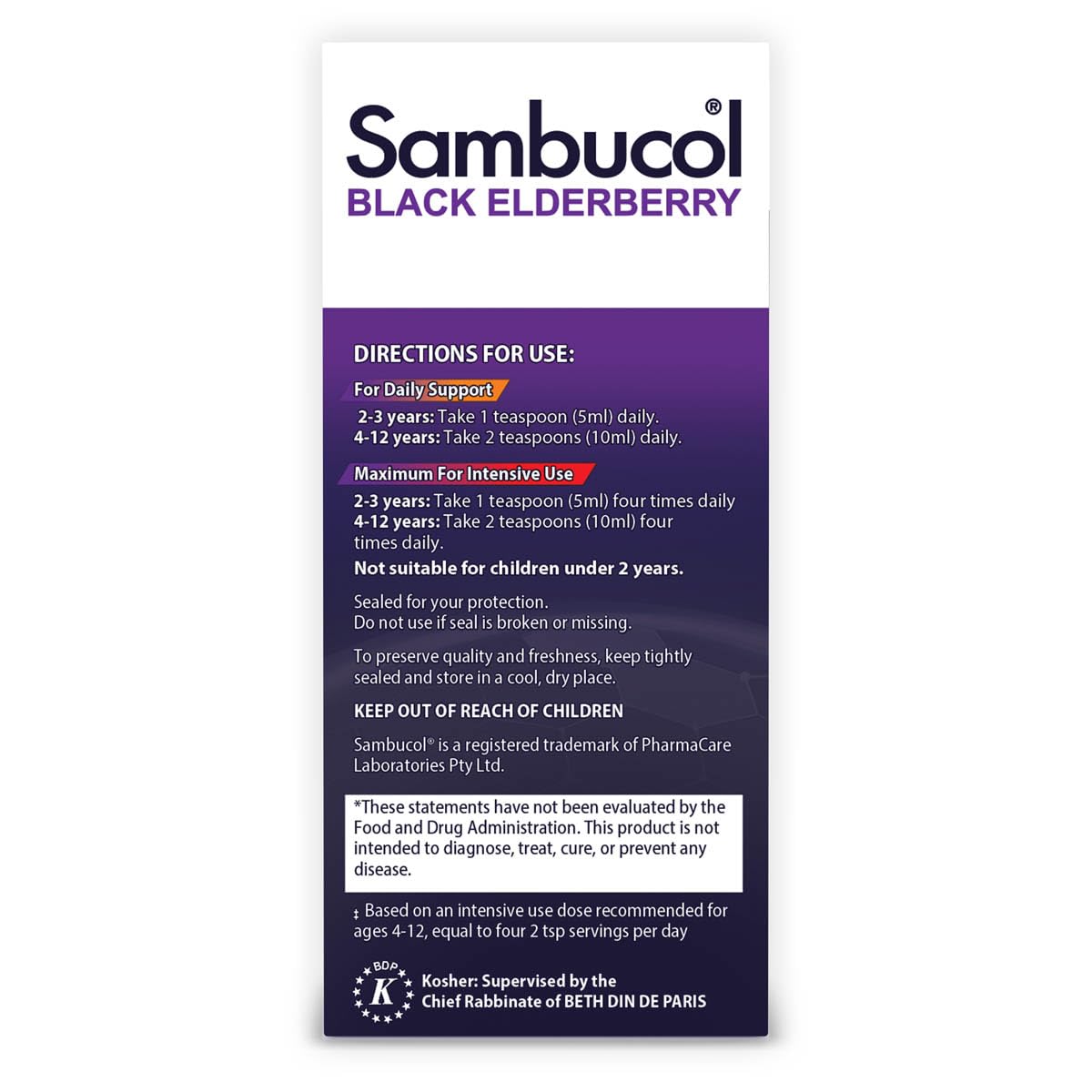 Sambucol elderberry close-up reveals premium berries used in extract