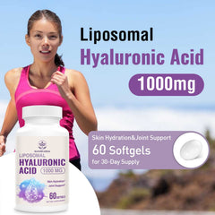 Sambugra liposomal hyaluronic acid capsules close-up emphasizing small, easy-to-swallow design
