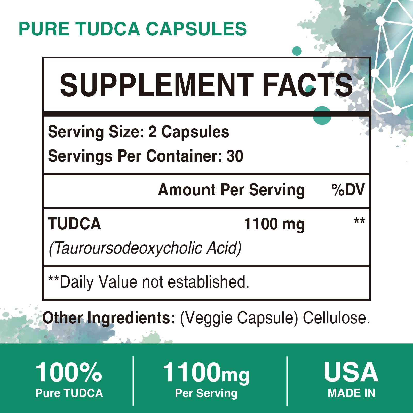 Sambugra TUDCA capsules close-up for easy swallowing