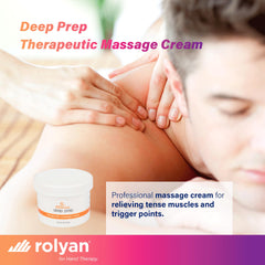 Sammons Preston Deep Prep cream texture swirls with quick absorption.