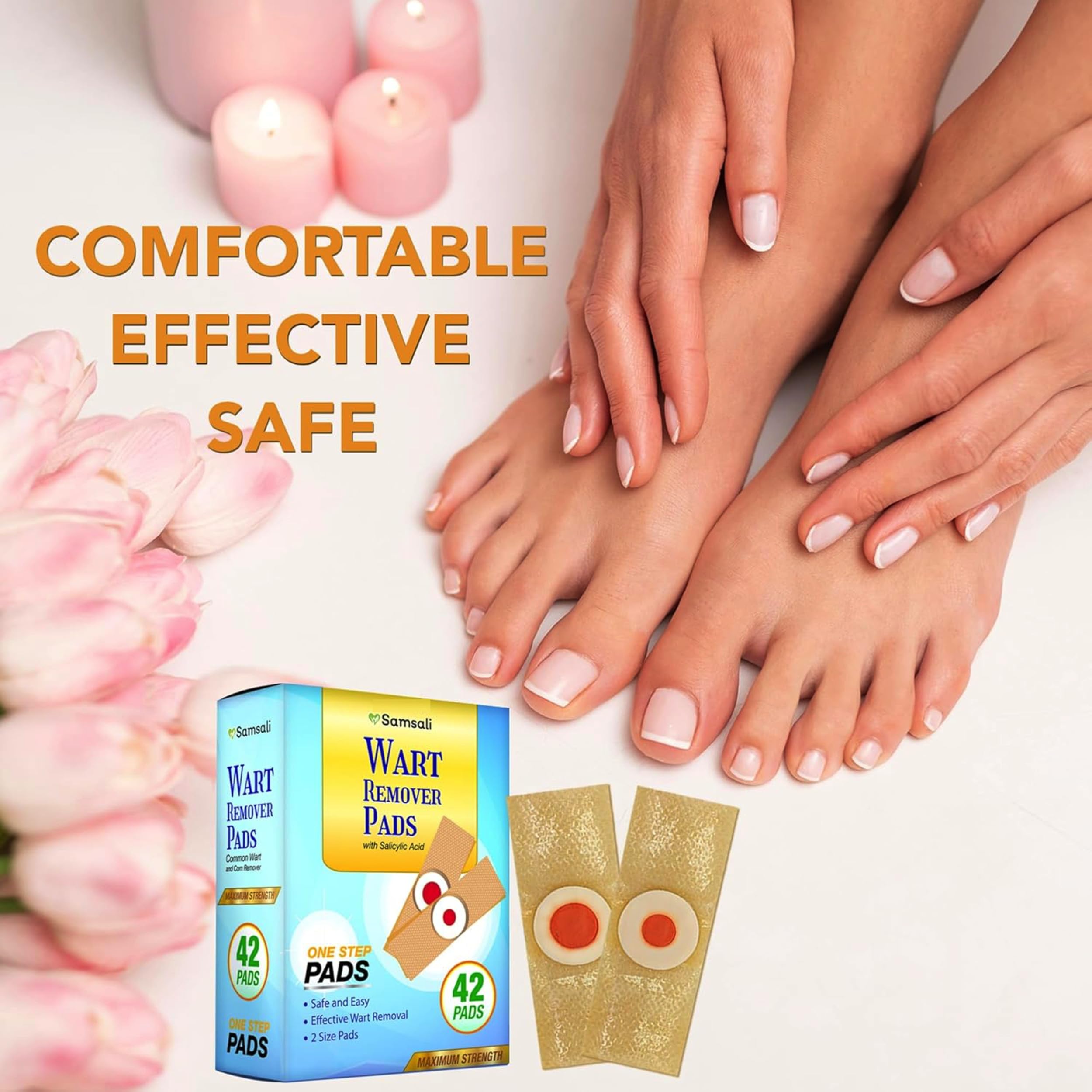 Samsali pads suitable for teens and adults for foot care