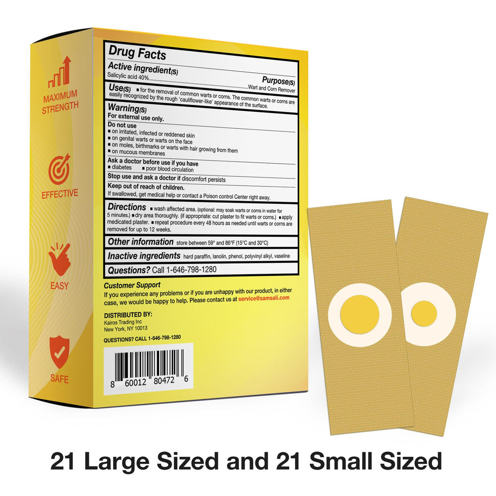 Close-up of Samsali wart remover pad for easy application