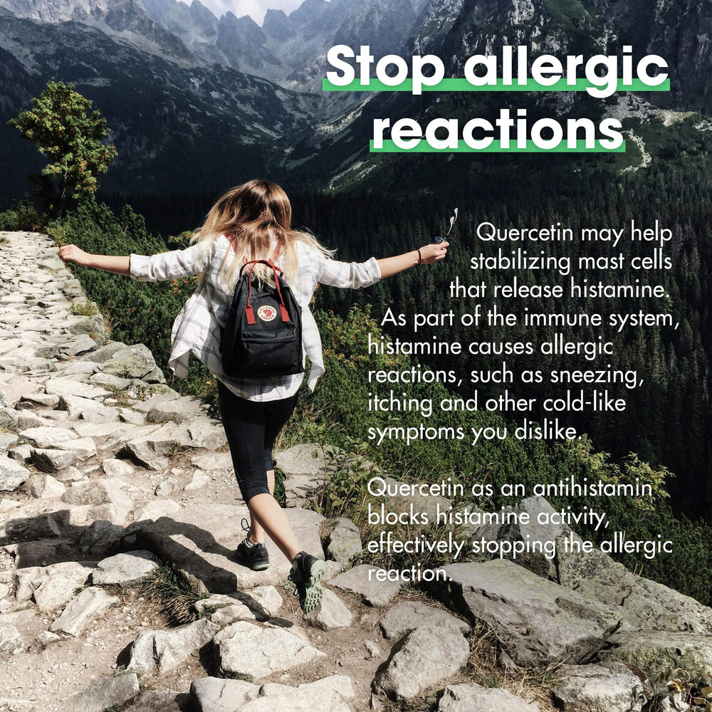 Samsara Herbs Quercetin packaging open shows generous 2oz/57g supply.