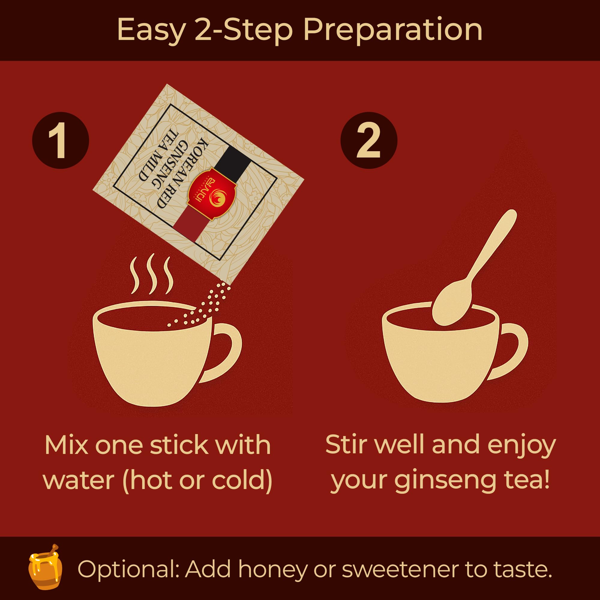SAMSIDAE sachets dispensed into hot water for instant tea.