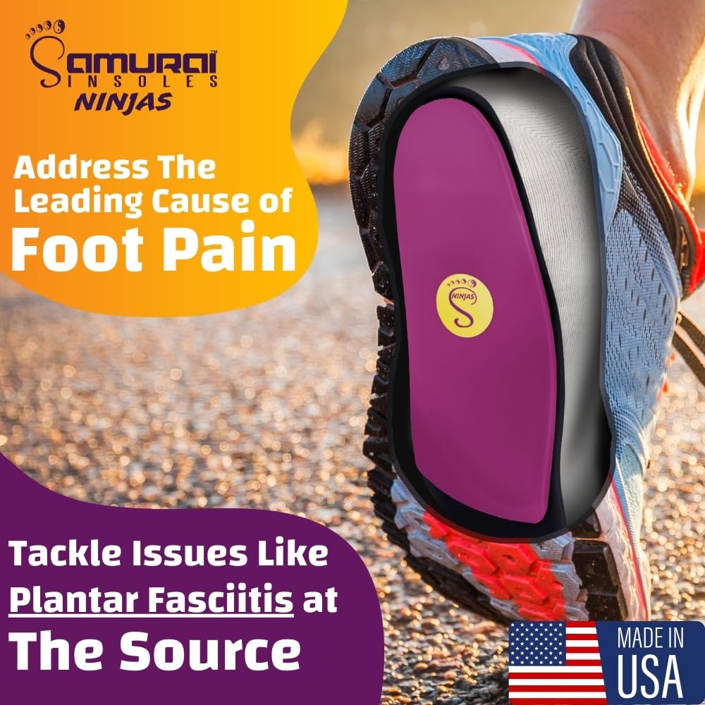 Samurai Insoles Ninjas 3/4 length insert fits shoes with removable insoles for easy upgrade