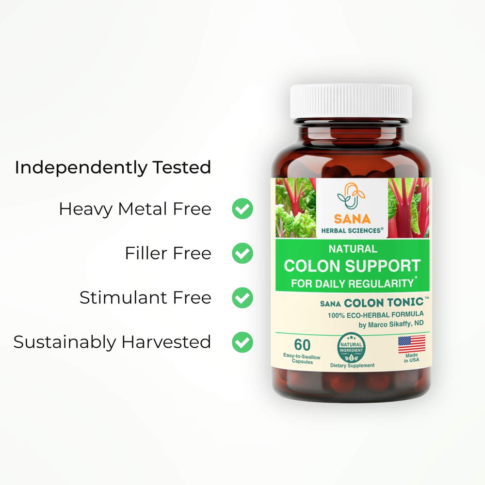 Sana Herbal Sciences gut detox herbs image highlighting candida balance support