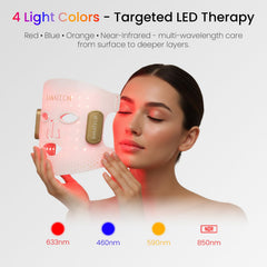 SanaTech 400 LEDs provide even coverage across cheeks and jawline