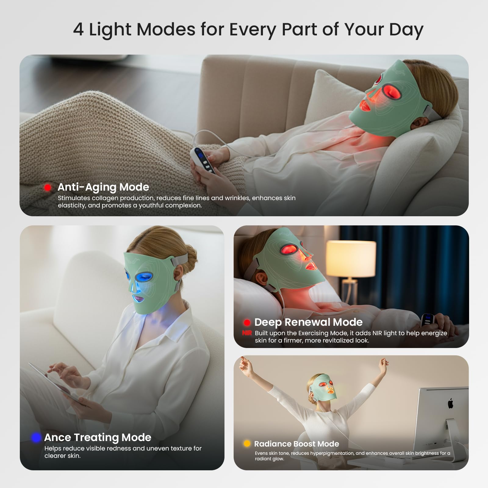 SanaTech LED mask portable design for travel and on-the-go skincare