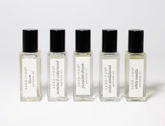 Sand and Fog California Coast Discovery Set pack shot, five fragrances ready for exploration.