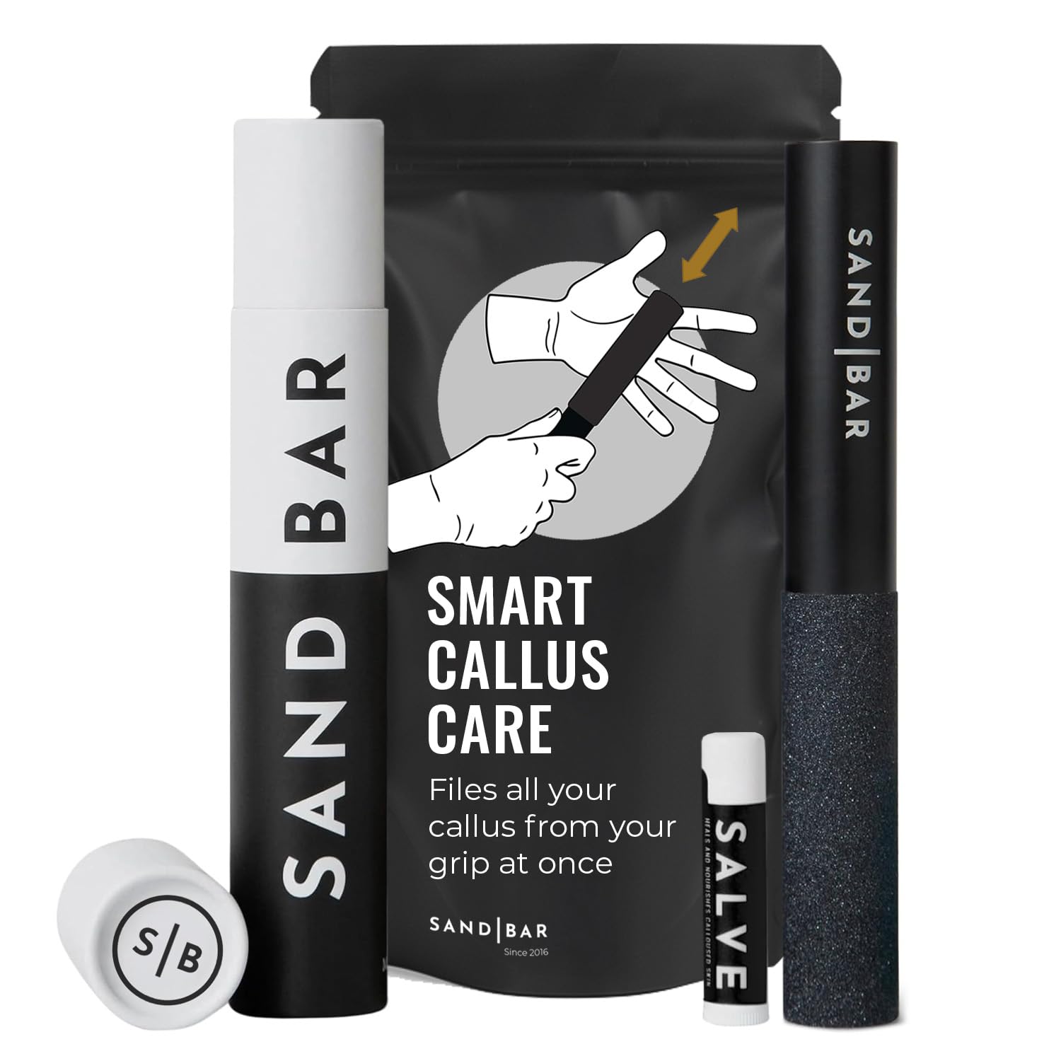 SandBar Callus Remover File shows hand grip for smoother skin