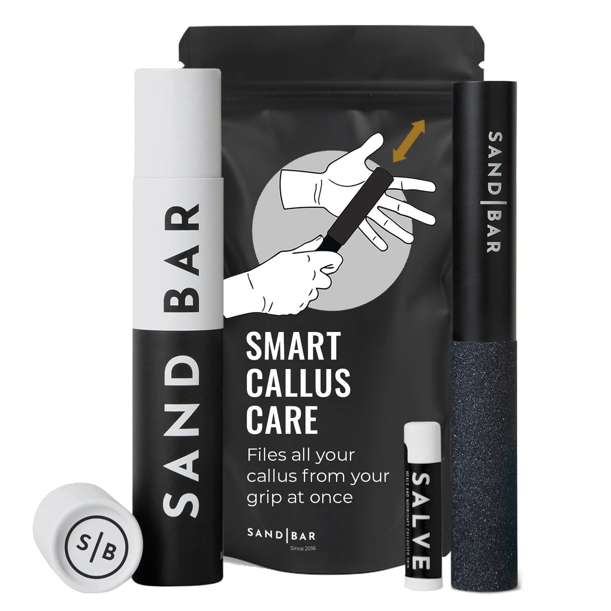 SandBar Callus Remover File shows hand grip for smoother skin
