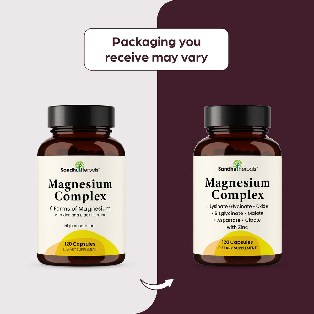 Storage scene with SandhuHerbals Complete Magnesium Complex bottle in a kitchen cabinet