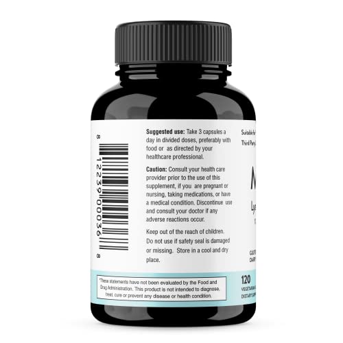 Close-up of Sandhu's Magnesium Glycinate Lysinate capsules; smooth coating supports gentle digestion.