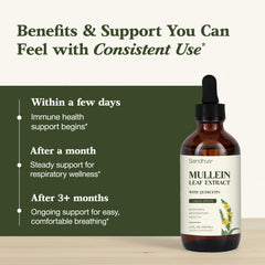 Sandhu's Mullein Drops ingredients-mullein-quercetin highlight herbal blend