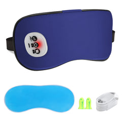 SandKing cordless heated eye massager blue, ideal for travel comfort.