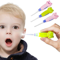 SANITRO herramienta para quitar cerumen con luz luminosa para oídos, tres piezas incluidas.