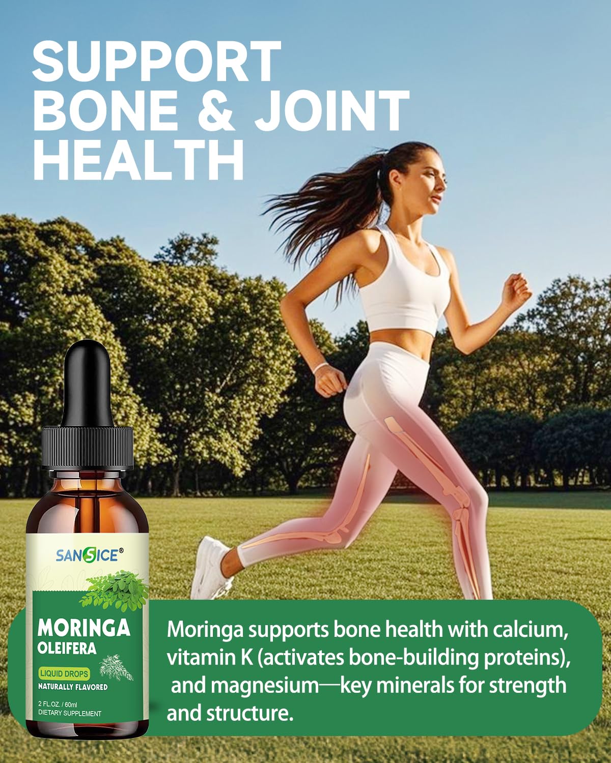 SANSICE label highlights non-GMO and gluten-free formulation for mindful shoppers.