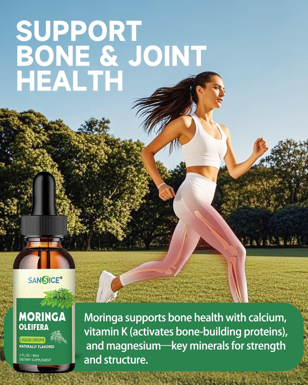 SANSICE label highlights non-GMO and gluten-free formulation for mindful shoppers.