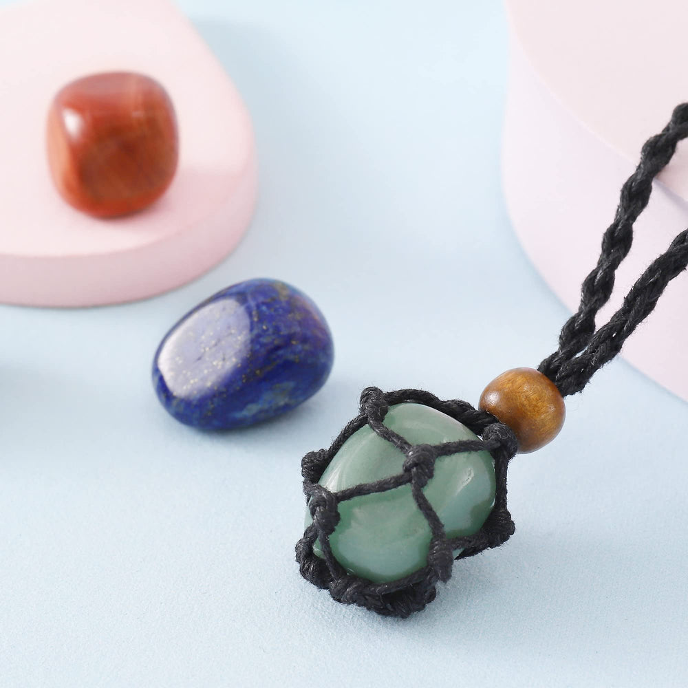 SANSWL 7 Chakra Necklace root red jasper for grounding