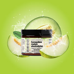 Santa Cruz Paleo Electrolyte Powder Honeydew tub showing flavor for sugar-free hydration