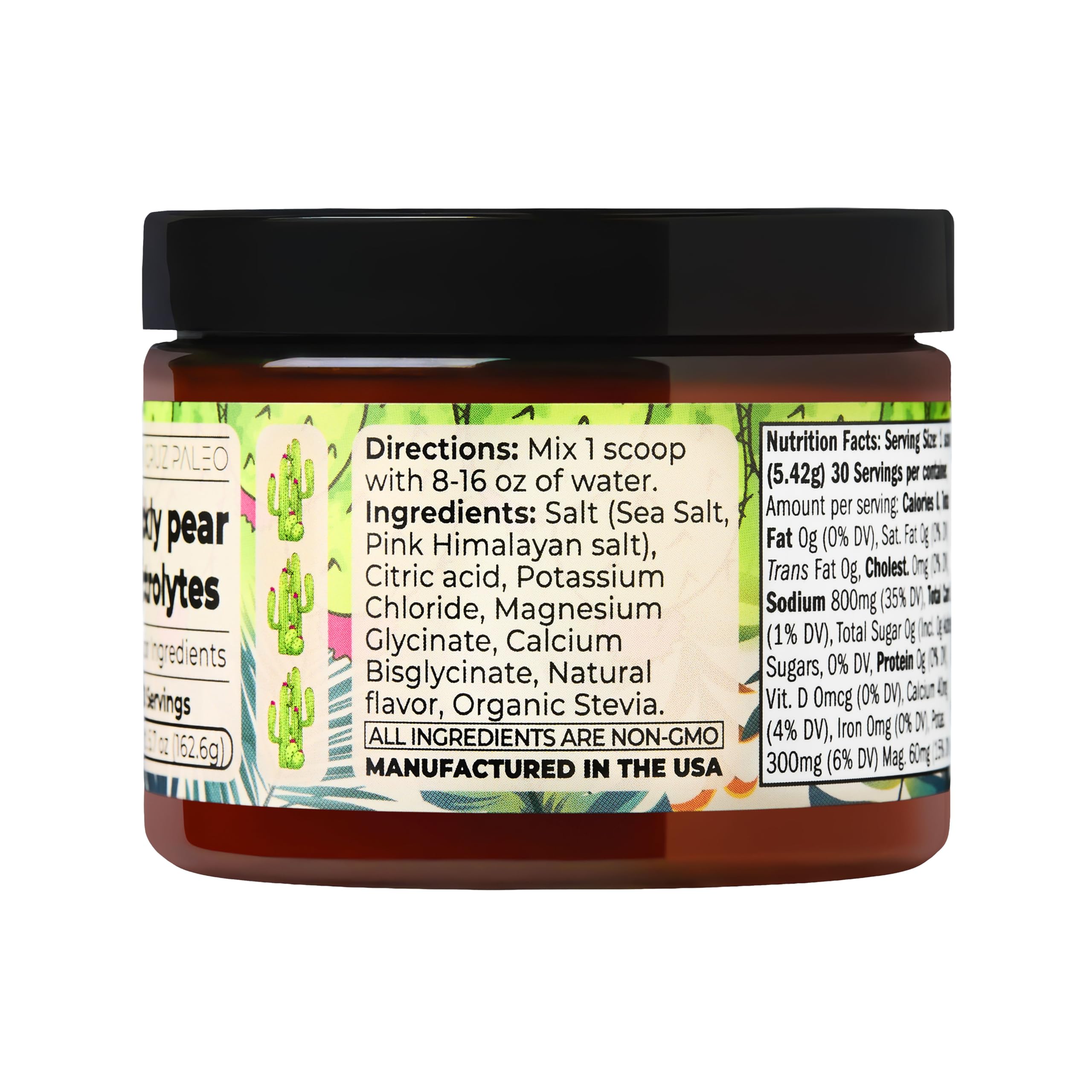 Close-up of magnesium glycinate and potassium chloride in Santa Cruz Paleo Electrolyte.