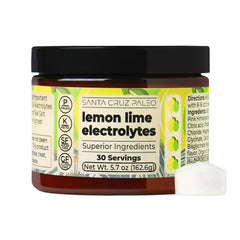 Santa Cruz Paleo Electrolyte Lemon Lime bottle view highlighting minerals for daily hydration