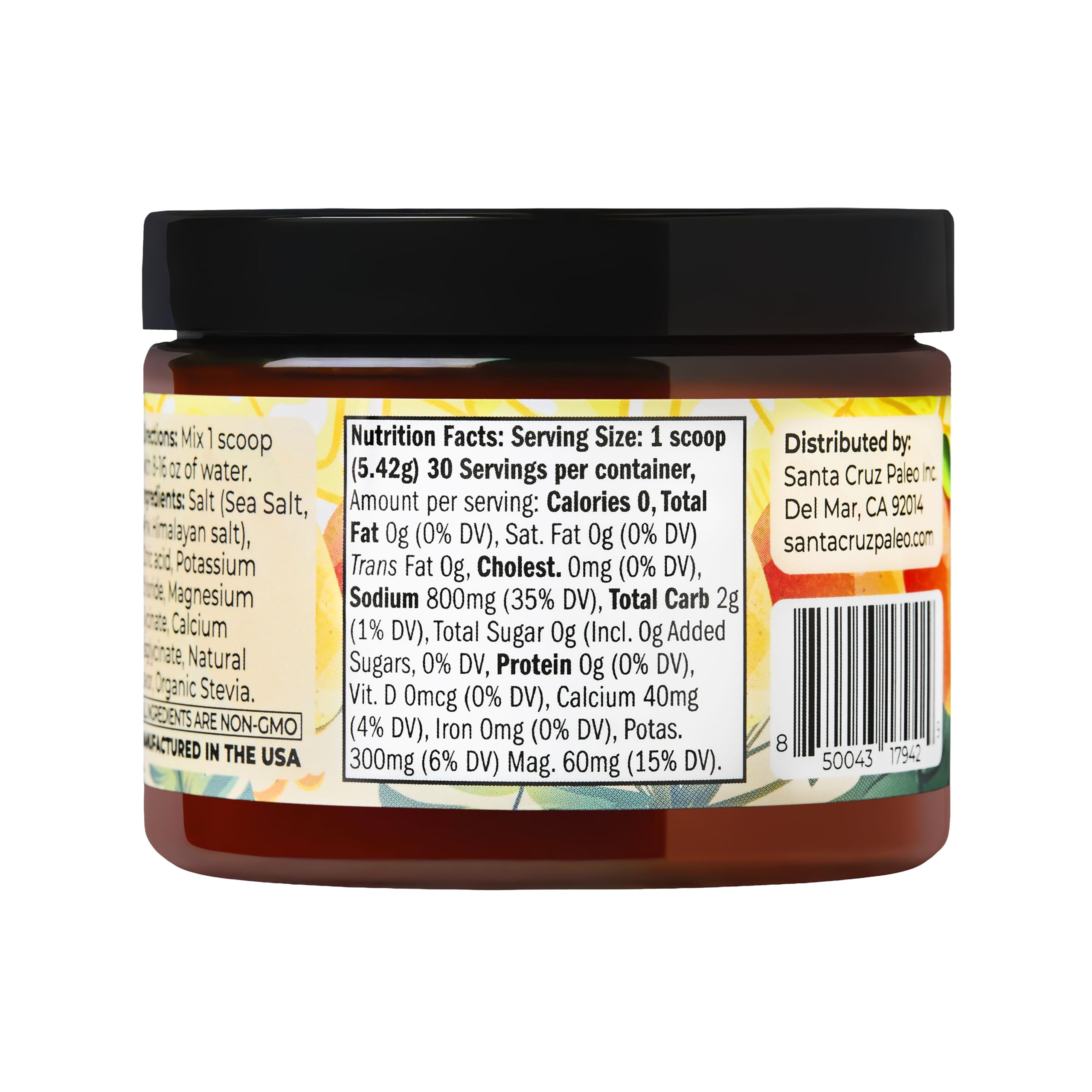 Santa Cruz Paleo Electrolyte Mango Lemonade vibrant flavor visual for daily hydration