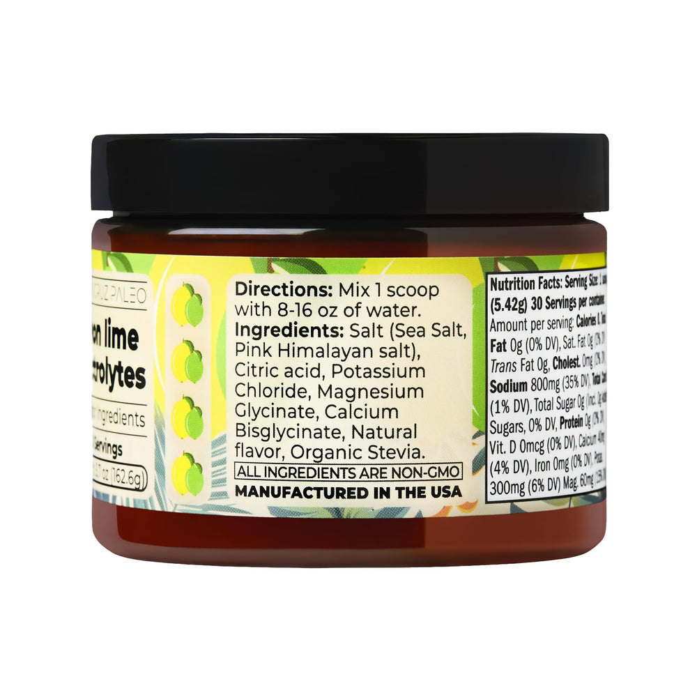 Santa Cruz Paleo Electrolyte Packaging close-up communicates clean labels