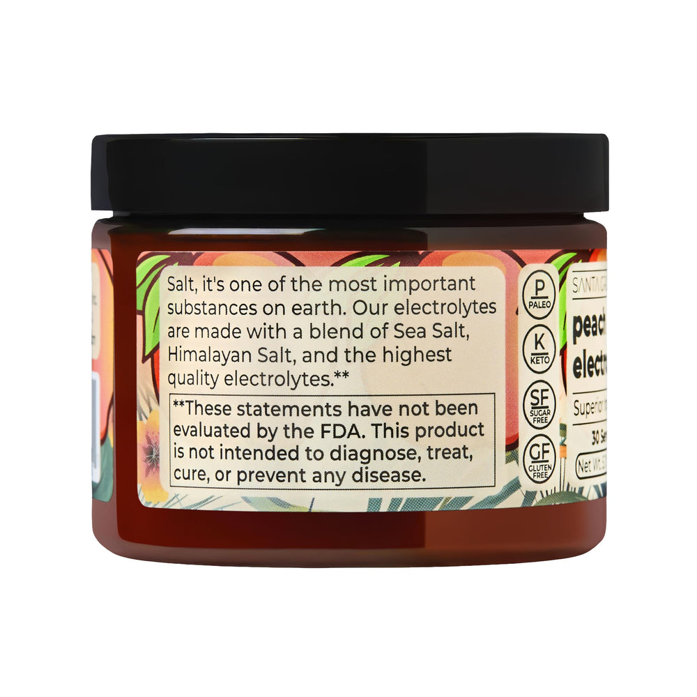 Santa Cruz Paleo Electrolyte Powder Peach daily-use setup supports consistent hydration.