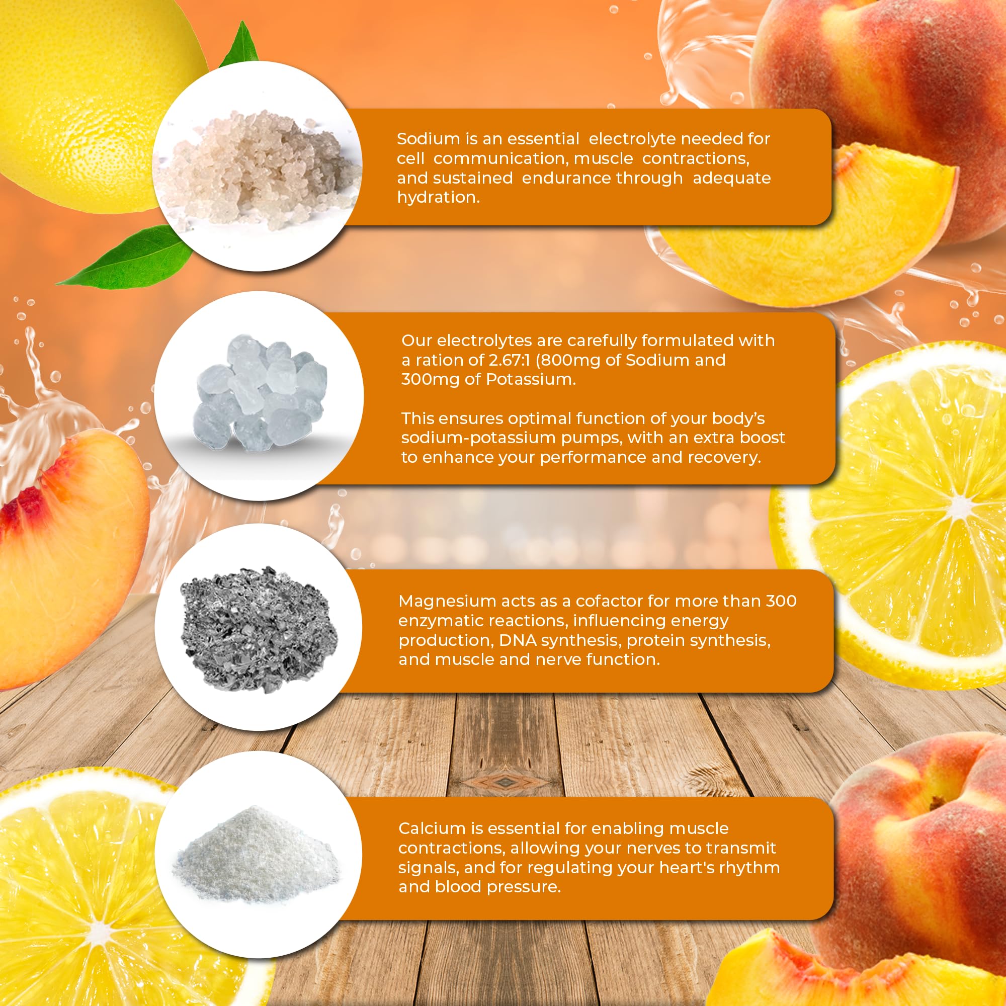 Santa Cruz Paleo electrolyte peach lemonade scoop beside powder for quick mixing