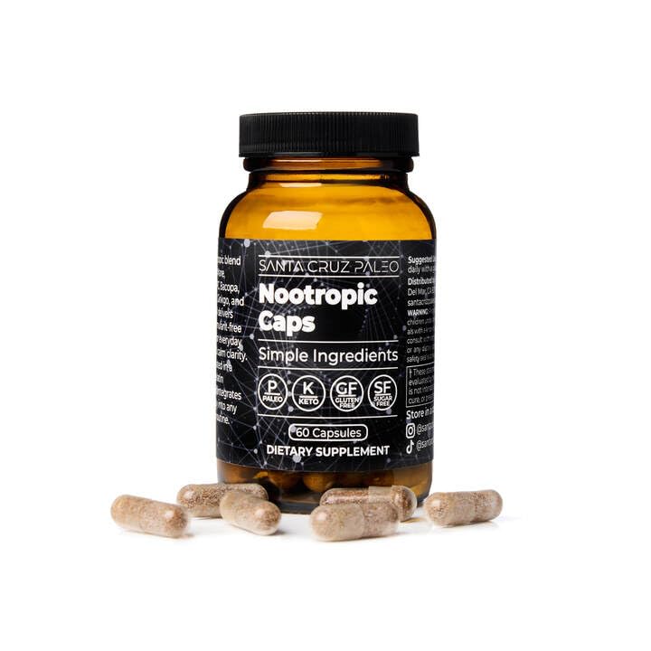 Santa Cruz Paleo 60-capsule bottle ready for daily morning routines.