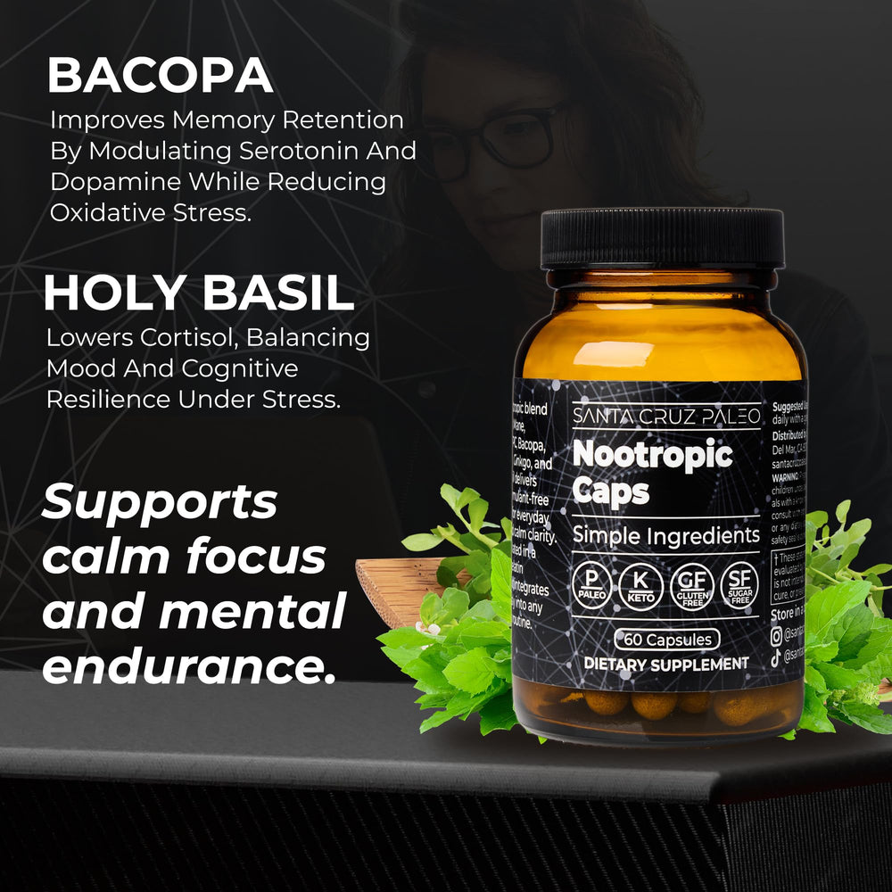 Santa Cruz Paleo Panax Ginseng visual highlights long-day energy without jitters.