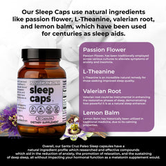 Santa Cruz Paleo Sleep Caps with Lemon Balm for a soothing evening routine.