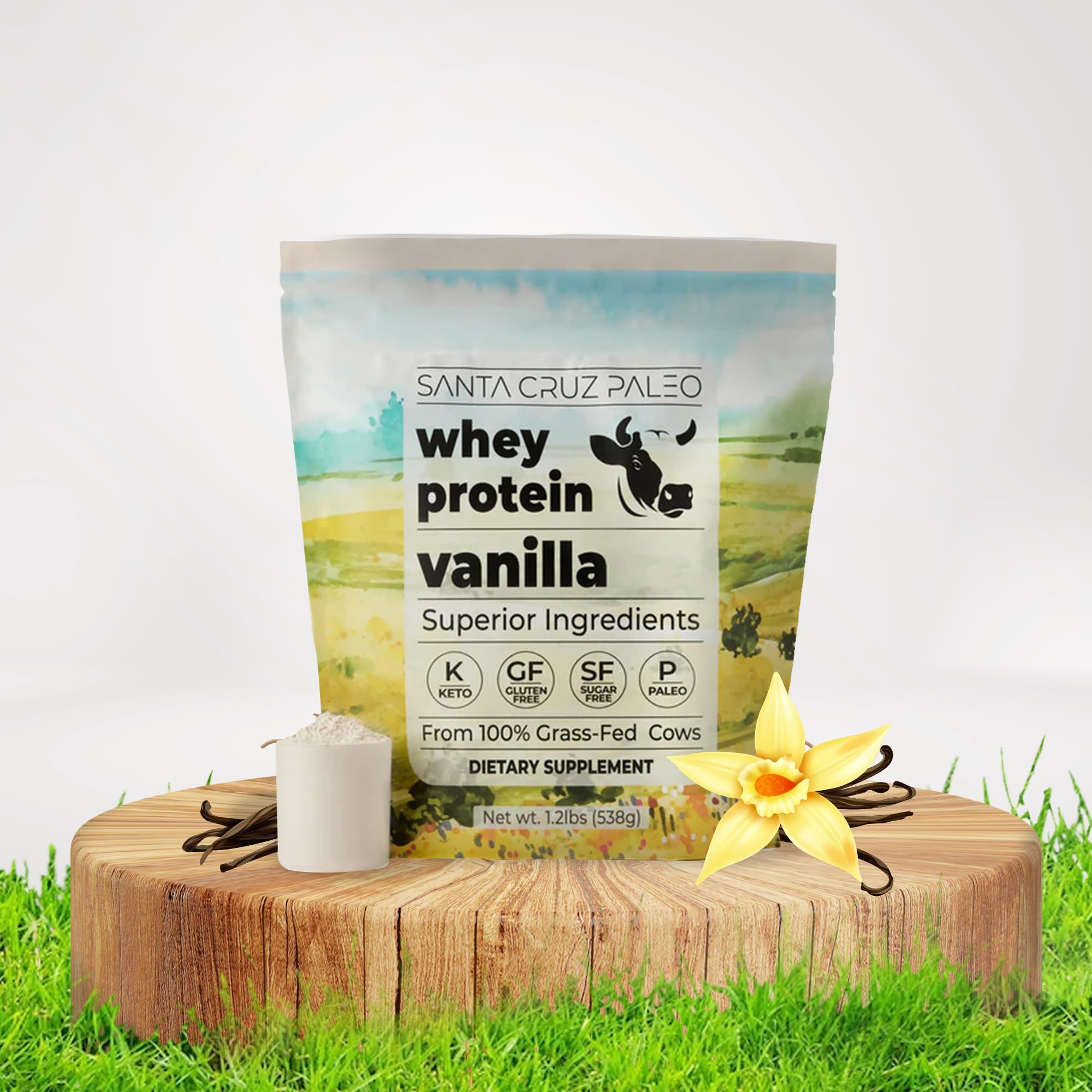 Santa Cruz Paleo vanilla ready-to-mix shake supports quick daily protein.
