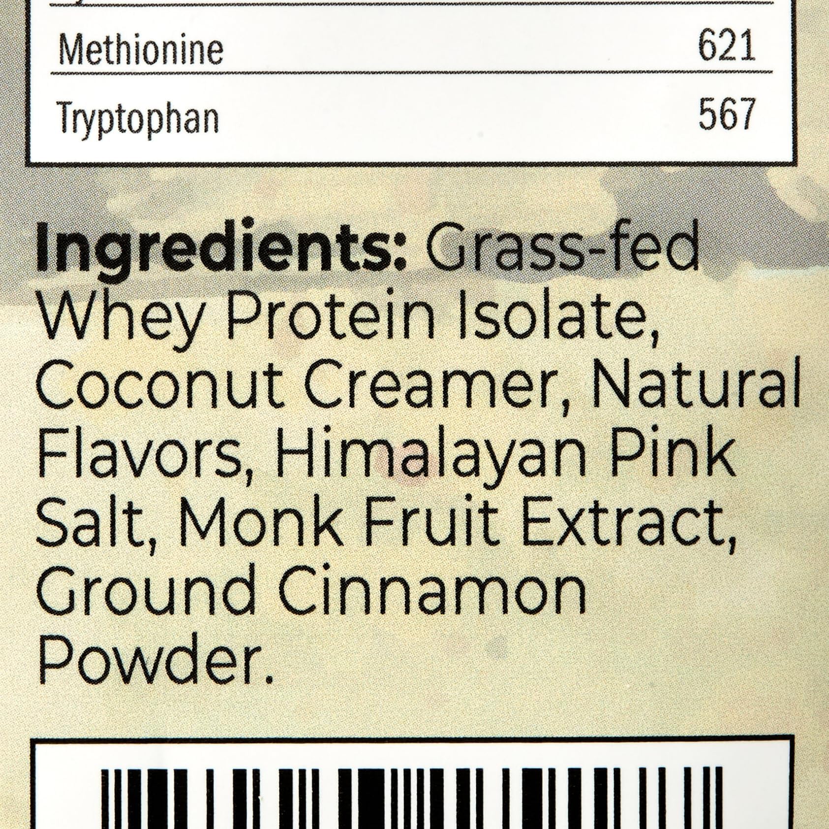 Santa Cruz Paleo vanilla packaging emphasizes 20 servings in a 1.2 lb bag.