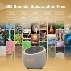 Santebee app-control interface for quick sound selection and routines