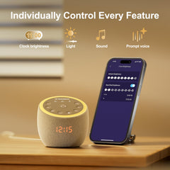Santebee dimmable clock and night light for subtle nighttime visibility