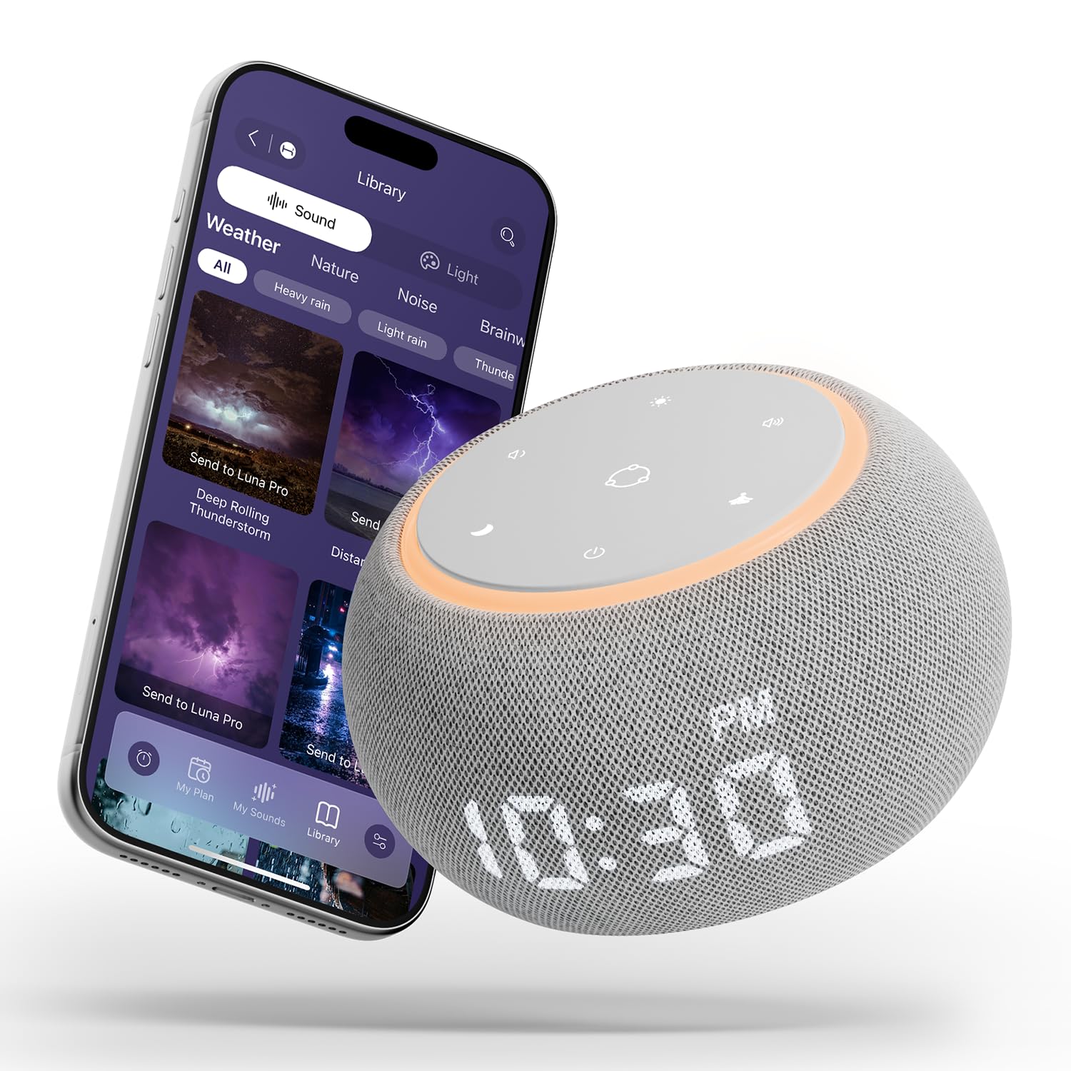 Santebee Luna Pro dual-stage alarm interface for a gentler wake