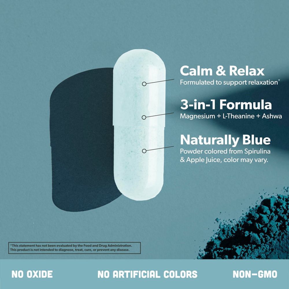 Sapling Magnesium Glycinate ingredients with Ashwagandha highlighting herbal wellness support