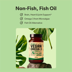 Close-up of Sapling Omega-3 capsules for easy daily intake.