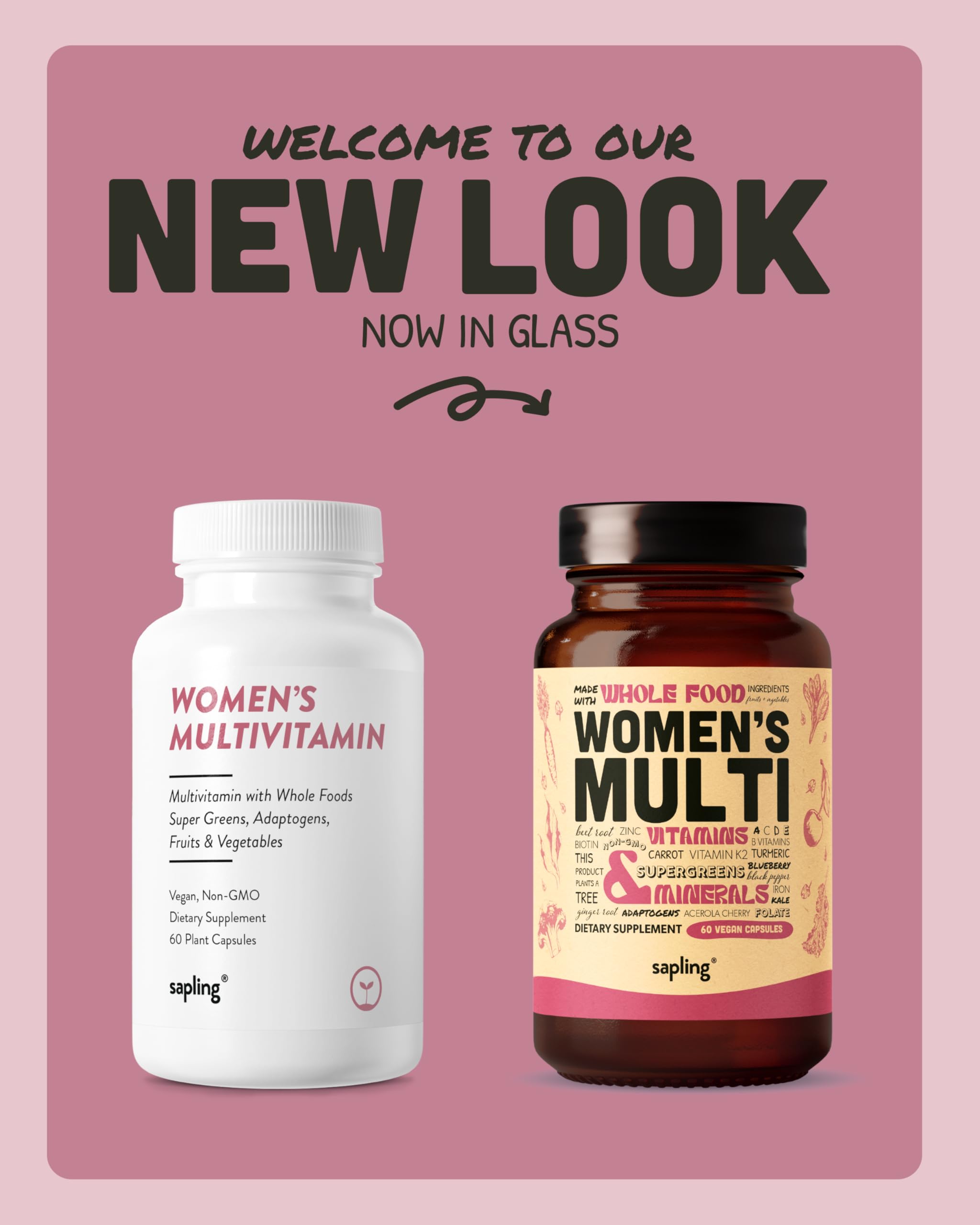 Plant-based D3 from lichen in Sapling Women’s Multivitamin