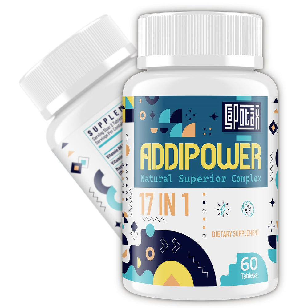 Sapotax 17-in-1 brain supplement tablets in bottle for daily focus support