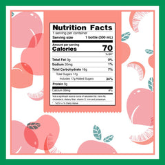 Sappe Aloe Vera Juice Peach glass pour highlighting large aloe pulp.