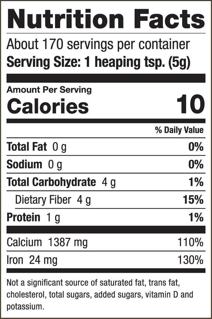 Sari Foods Acacia Fiber Powder packaging on a store shelf