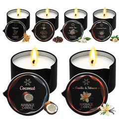 Sariiraw six-pack candle set displayed together for gifting and home spa evenings