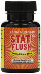 Sarken Stat Flush capsules bottle for convenient toxin support in daily routines.