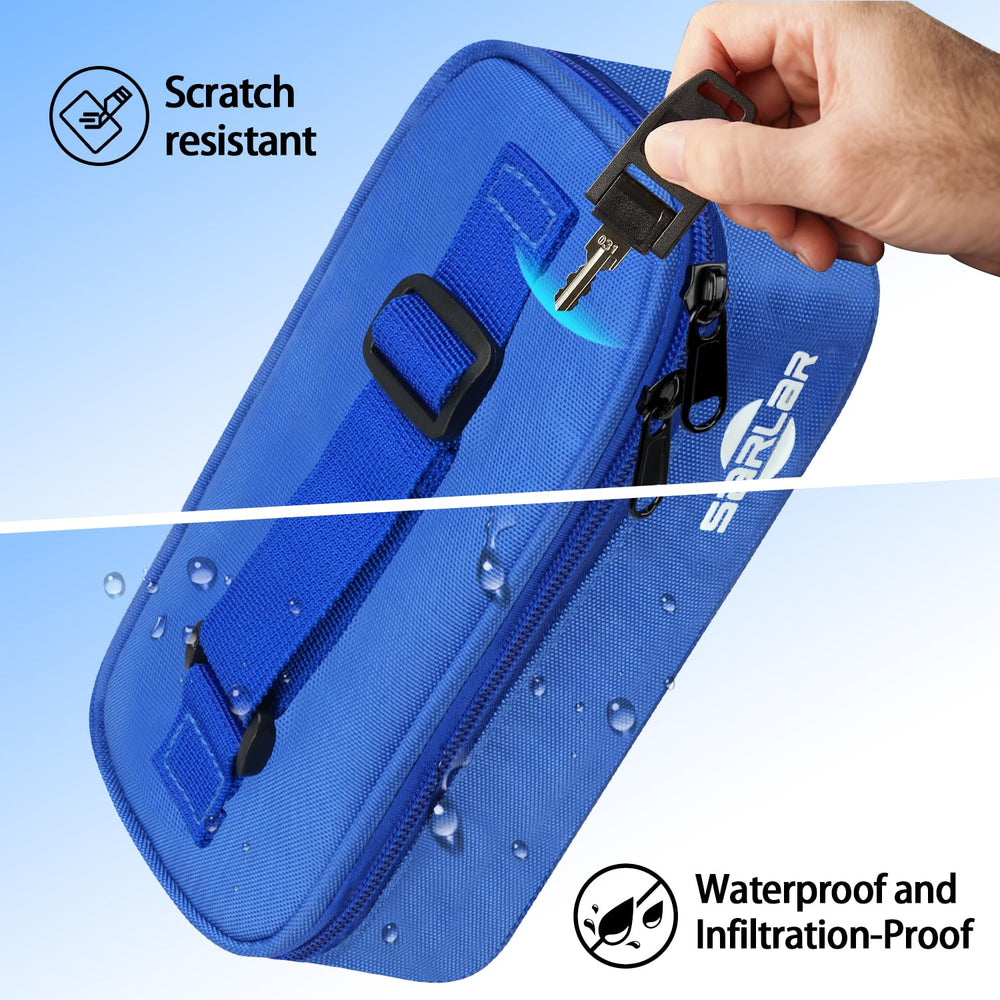 sarlar insulin cooler dual-row grooves organize ice packs effectively