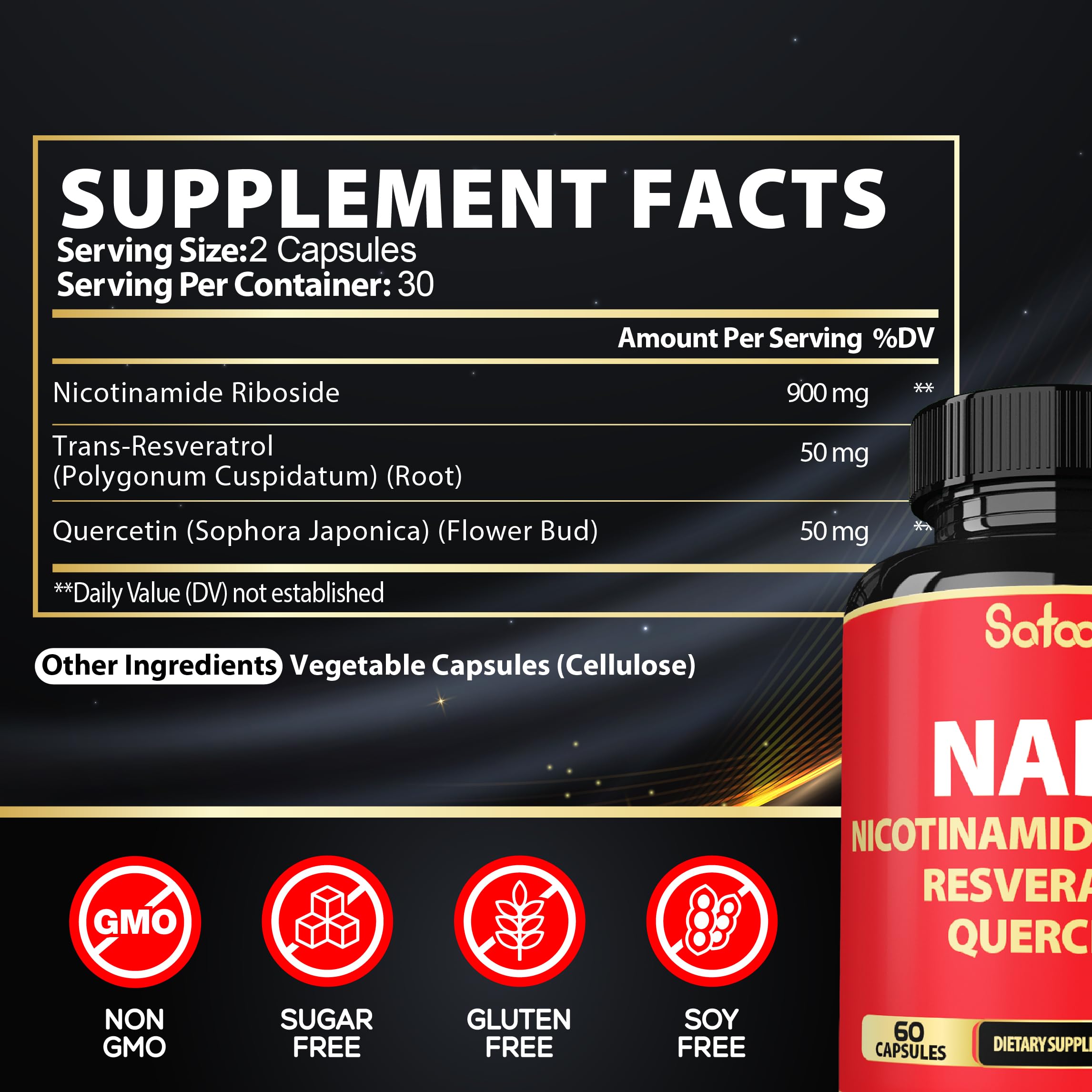 Capsules close-up highlighting the 3in1 formula for energy support